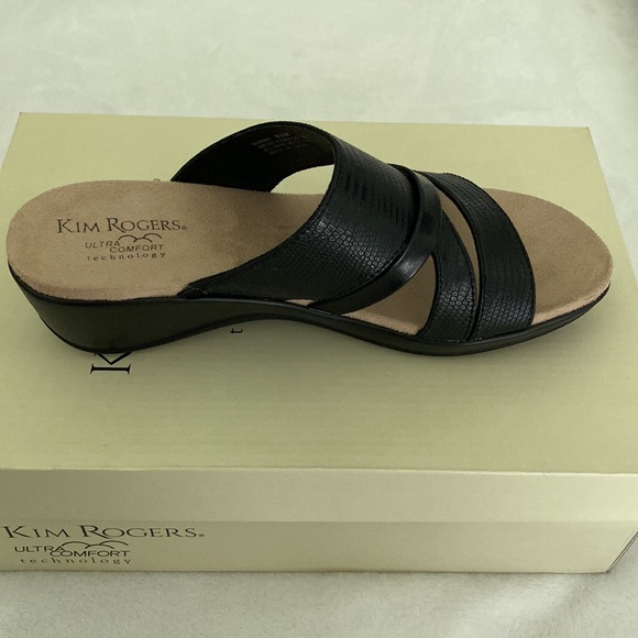 Kim Rogers Black sandals NIB - Picture 2 of 8